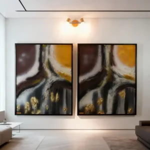 Art abstri - rectangulaire 2p