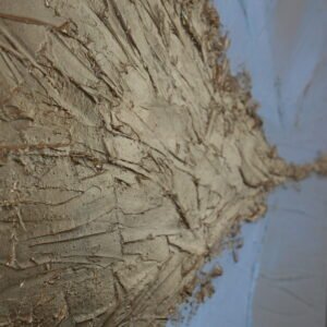 Gros plan sur la texture de feuille d'or du tableau abstrait Dahab